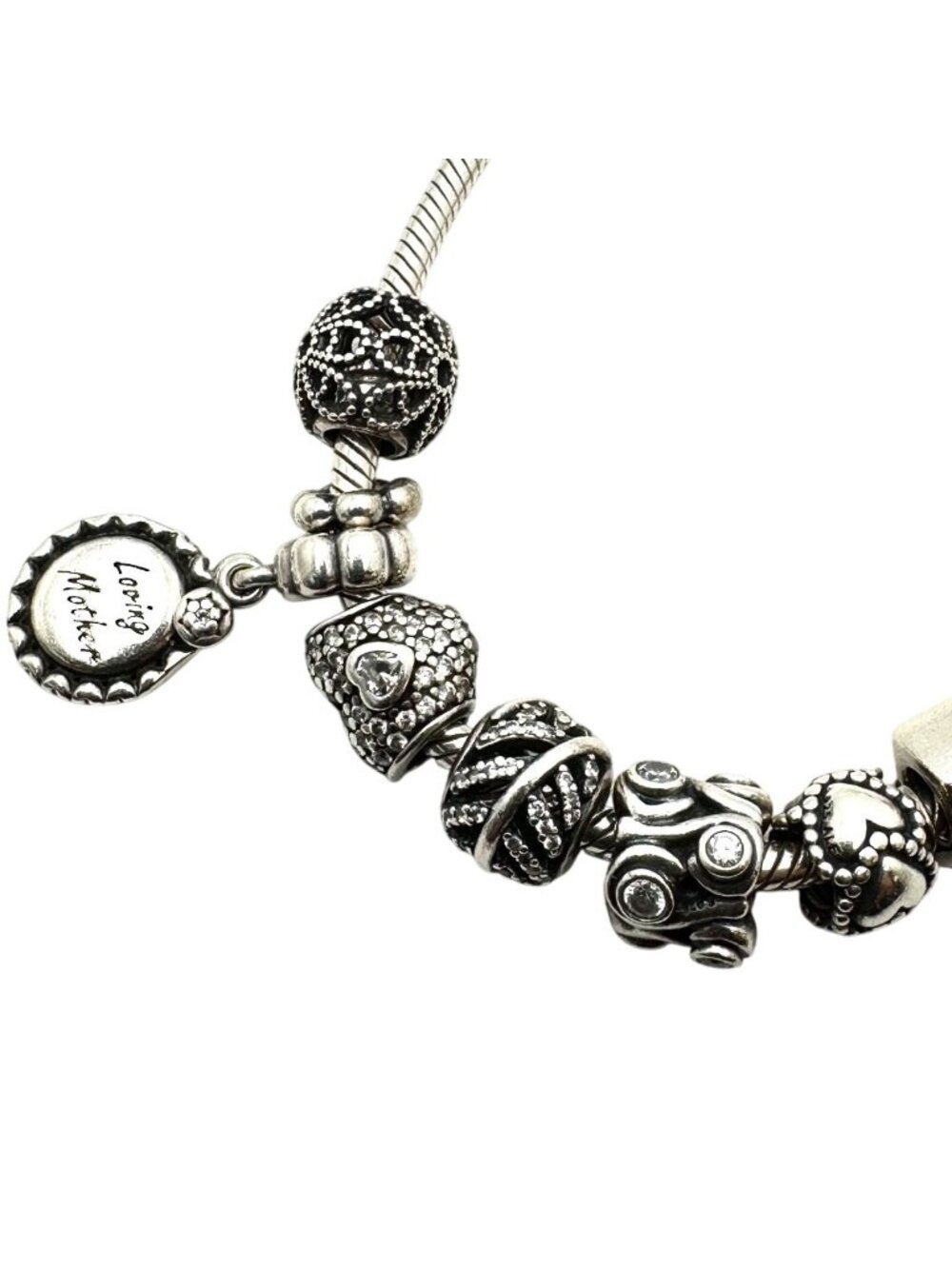 Pandora Sterling Silver Charm Bracelet 6.5" Loaded with Charms 42 Grams - Picture 4 of 4